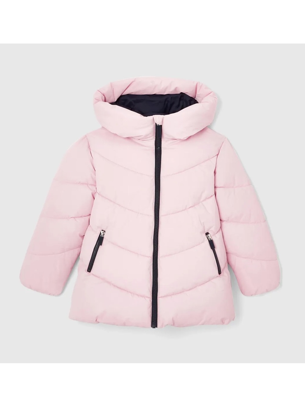 Jacadi Light Pink Puffer Jacket with Hood
